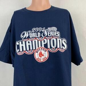 Boston Red Sox 2004 World Series Champions T Shirt Mlb Retro Tee